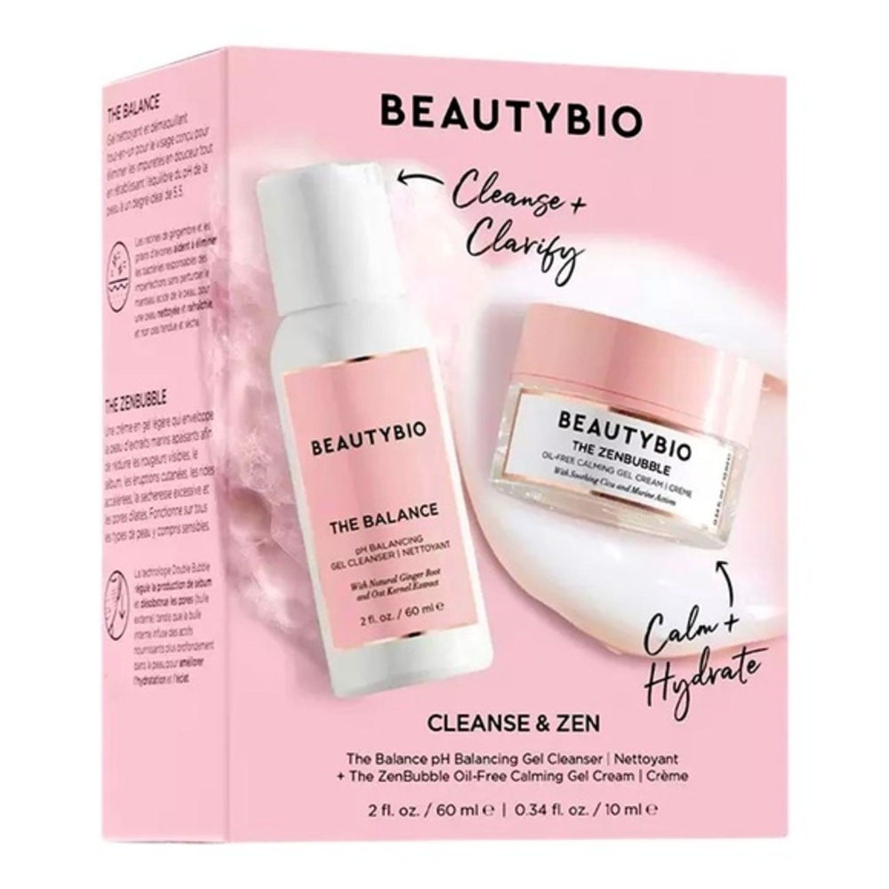 💧 BEAUTYBIO CLEANSE & ZEN BUBBLE SET NEW